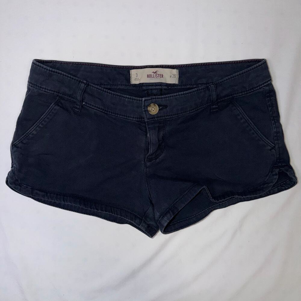 Hollister Women's Dark Blue Short Shorts- Size 3 W26